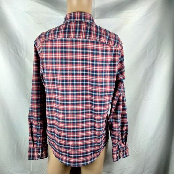 UNTUCKIT Men's Sz M Multicolor Plaid Long Sleeve Button-Front Millbrook Shirt - Picture 5 of 6